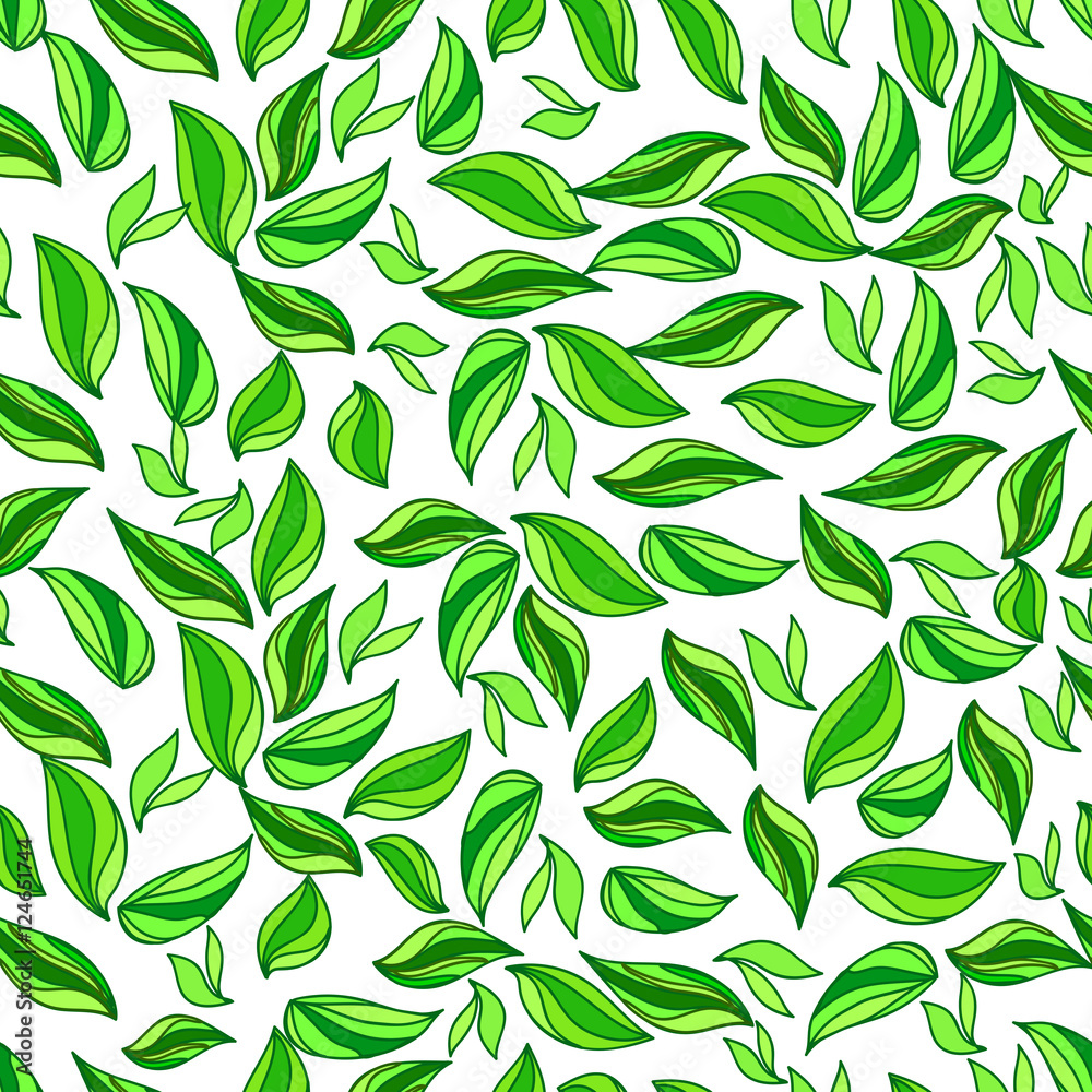 Fototapeta premium Natural seamless pattern for eco products design.
