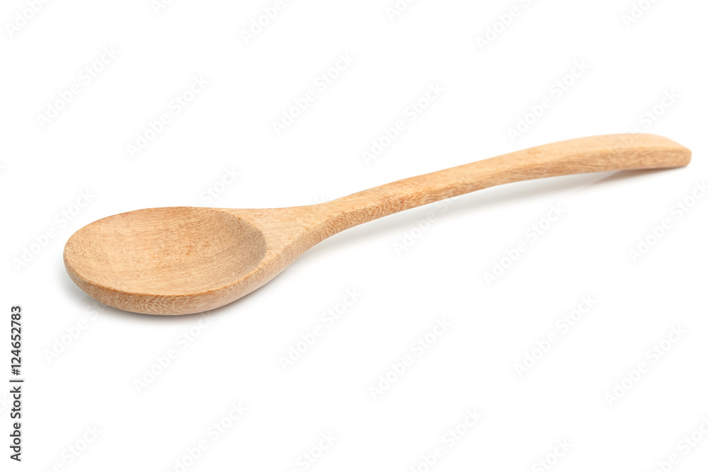 Wooden spoon isolated on a white background Wooden spoon isolated on a white background
