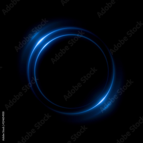 Abstract ring background with luminous swirling backdrop. Glowing spiral. The energy flow tunnel. Shine round frame with light circles light effect. Glowing cover. Space for your message.