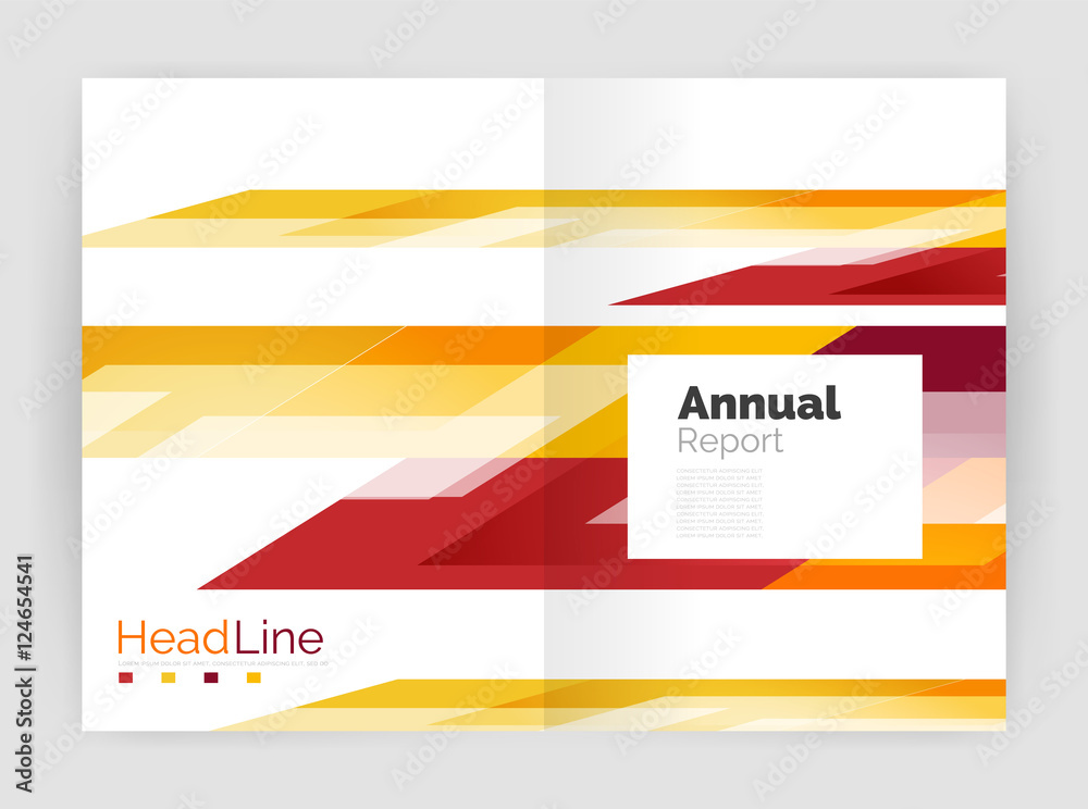 Fototapeta premium Set of business straight lines abstract backgrounds