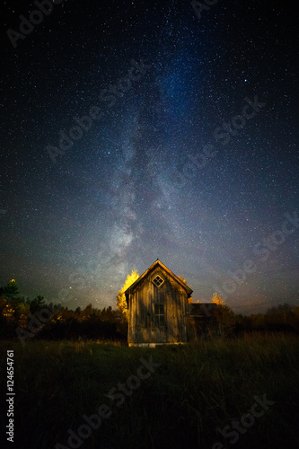 Milky Way over Farm House
