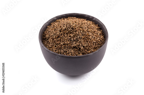 Caraway seeds in bowl