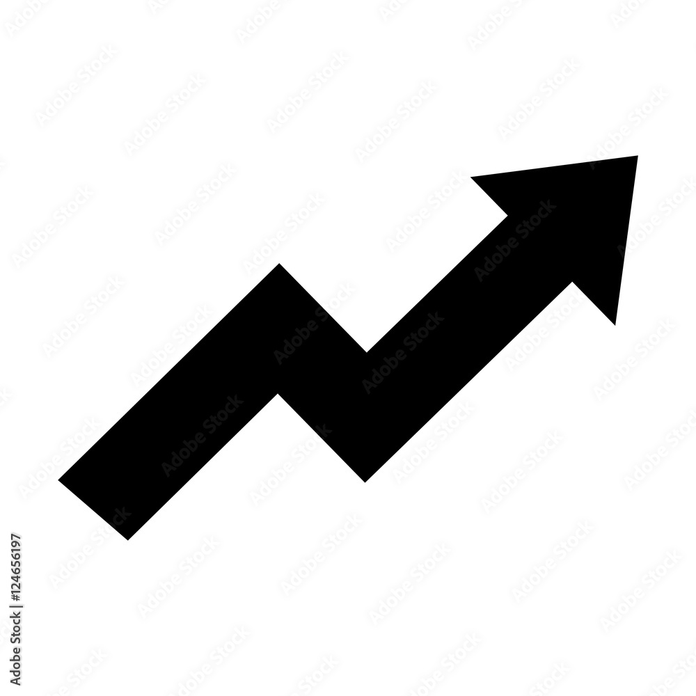 arrow growth graphic icon vector illustration design arrow growth graphic icon vector illustration design