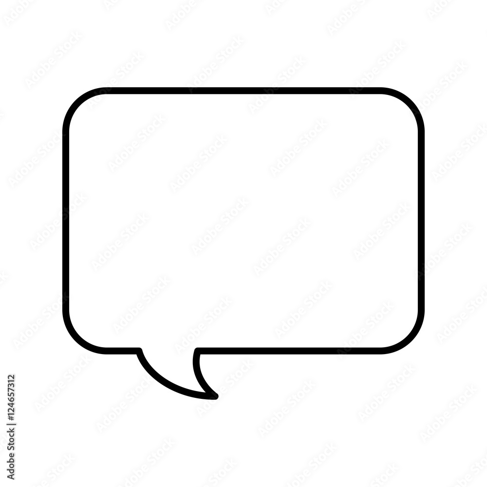 speech bubble message line icon vector illustration design