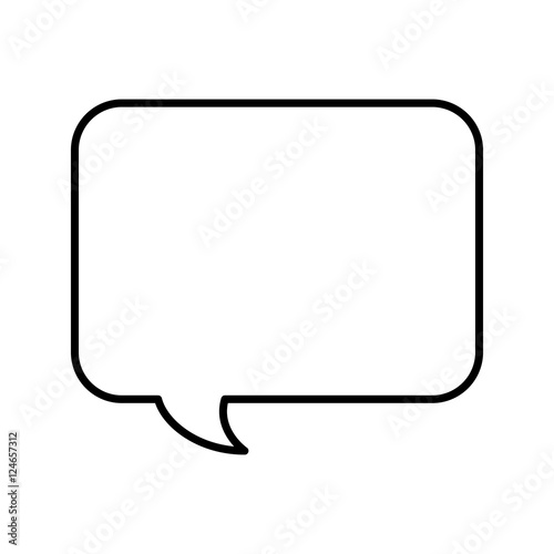 speech bubble message line icon vector illustration design