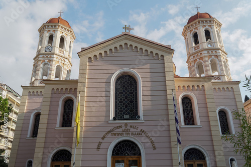 Fototapeta Naklejka Na Ścianę i Meble -  Thessaloniki, Greece Metropolitan Orthodox Temple of Saint Gregory Palamas.
The Metropolitan church located at the center of the city on Mitropoleos street was reconstructed in 1914.

