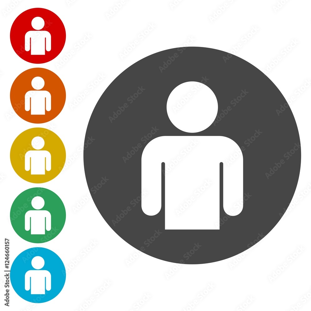 Vector social network button. Users icon design element Vector social network button. Users icon design element