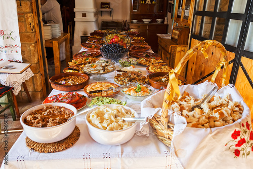 Bilde på lerret serbian food