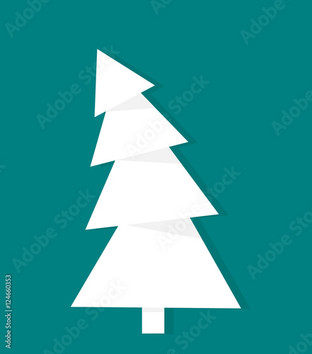 White Christmas tree