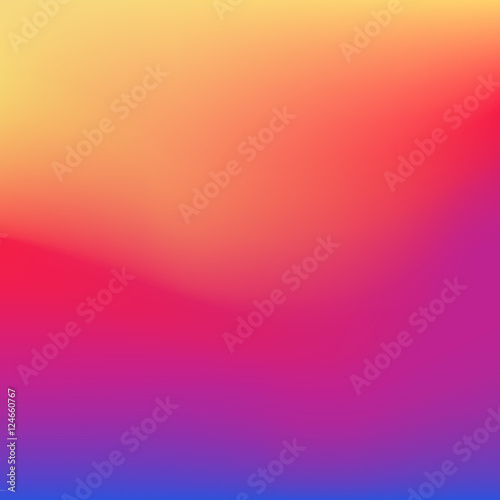 2016 instagram gradient style background. Vector smooth colorful illustration. Abstract blurred social media wallpaper.