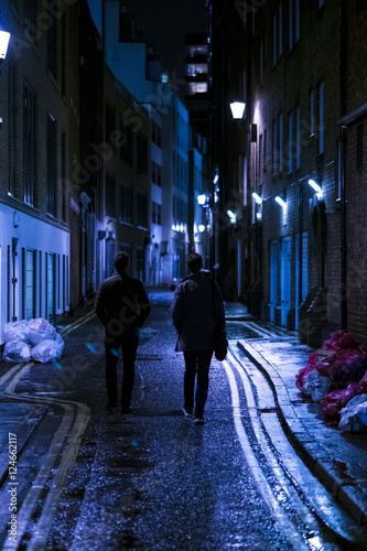 Walking in narrow ally