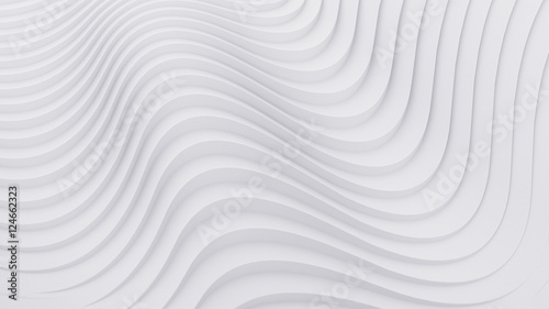 Wave band abstract background surface 3d rendering