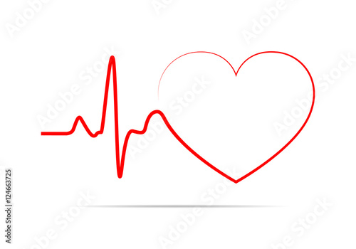 Heart icon. Vector illustration.