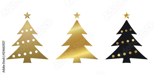 SAPIN DE NOËL DORÉ