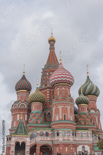 St. Basil cathedral on Red Square in Moscow  Russia