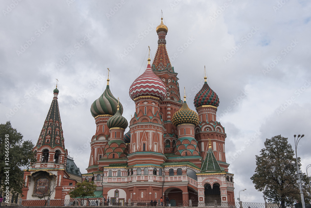 St. Basil cathedral on Red Square in Moscow, Russia