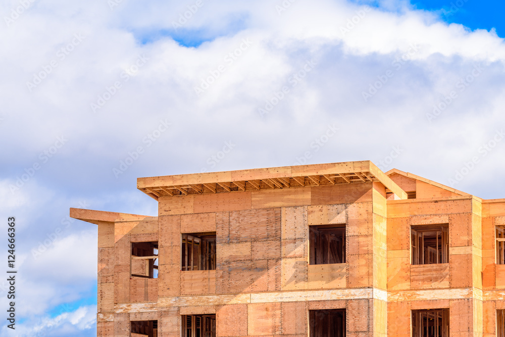 Your dream home. New residential construction house framing. Your dream home. New residential construction house framing.