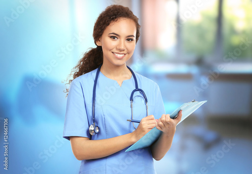 Professional female doctor ...