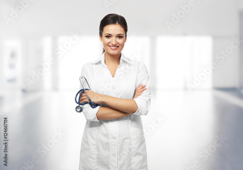 Professional female doctor ...
