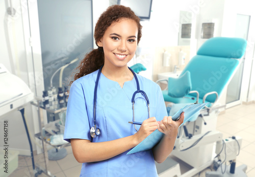 Professional female doctor ...