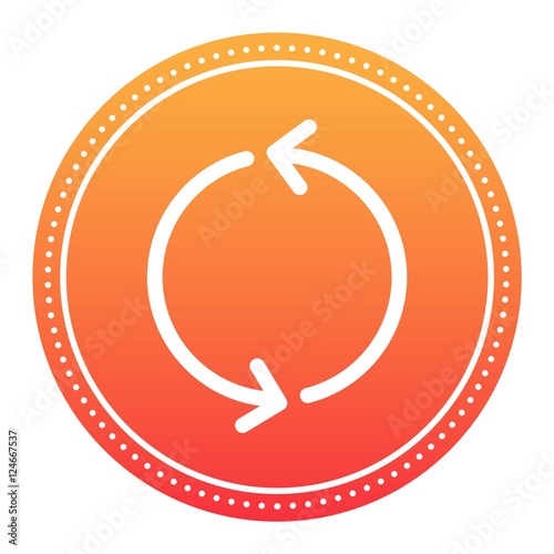 Circle button vector isolated