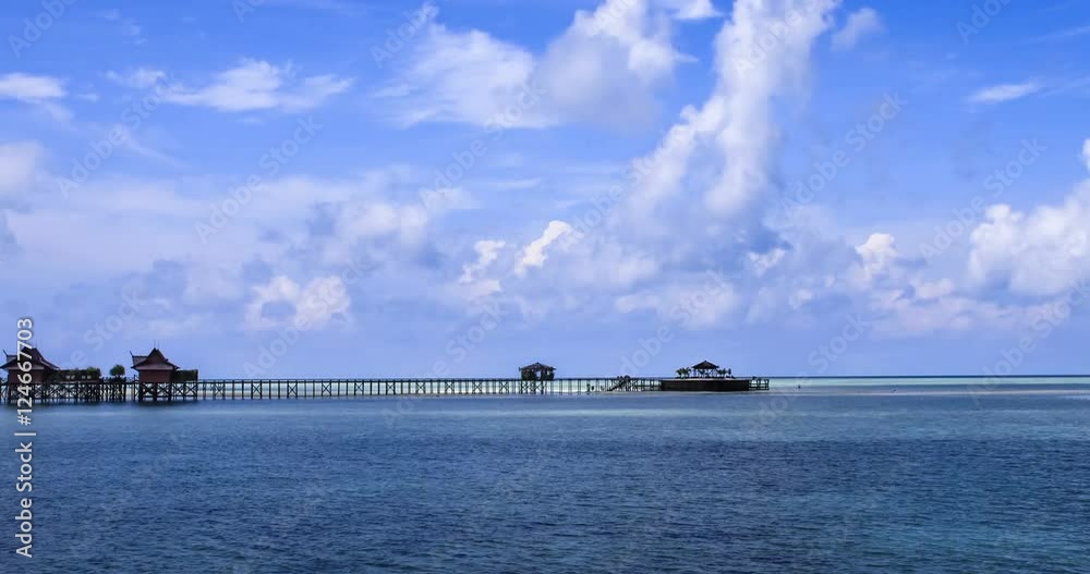 time lapse of the tropical island resort, kapalai, sipadan, time lapse of the tropical island resort, kapalai, sipadan,