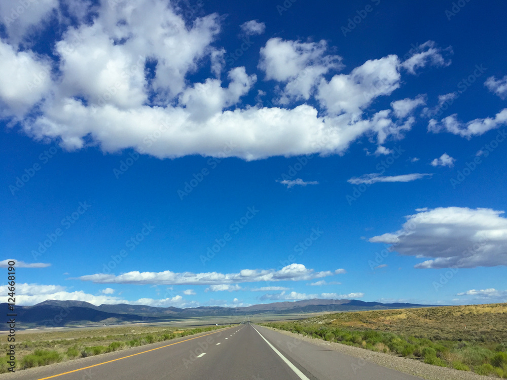 Empty road by the fieid and mountain. Landscape. Empty road by the fieid and mountain. Landscape.