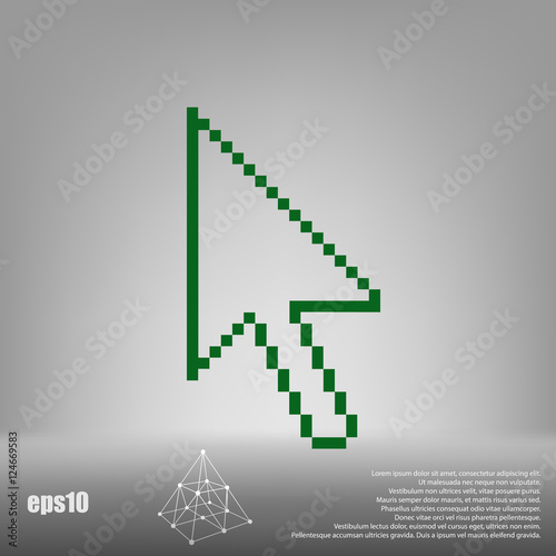 Vector arrow cursor icon