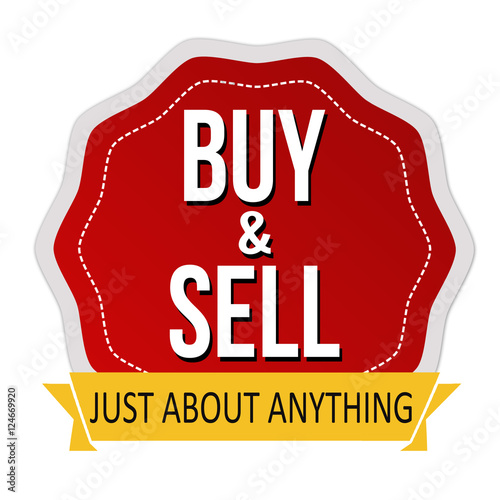 Buy and sell sticker