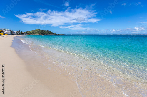 Beach in Sint Maarten Island & Saint Martin Island, French West Caribbean