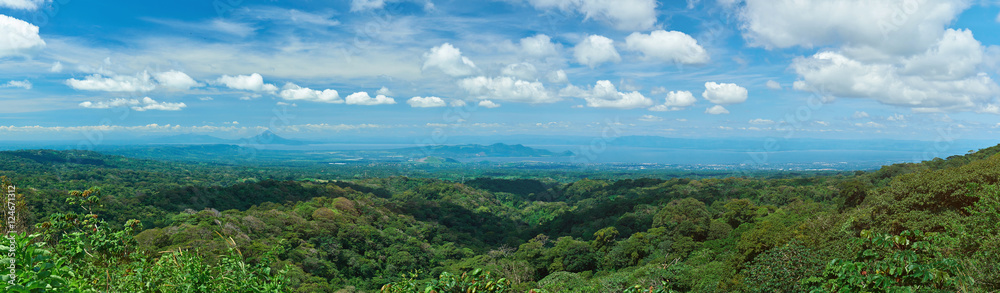 Panorama of Nicaragua country