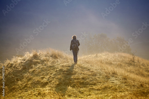 Slika na platnu Photographer in the morning