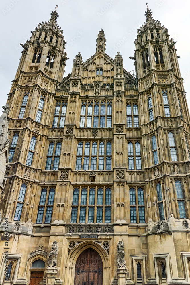 Obraz premium Houses of Parliament, Palace of Westminster, London, England, Great Britain