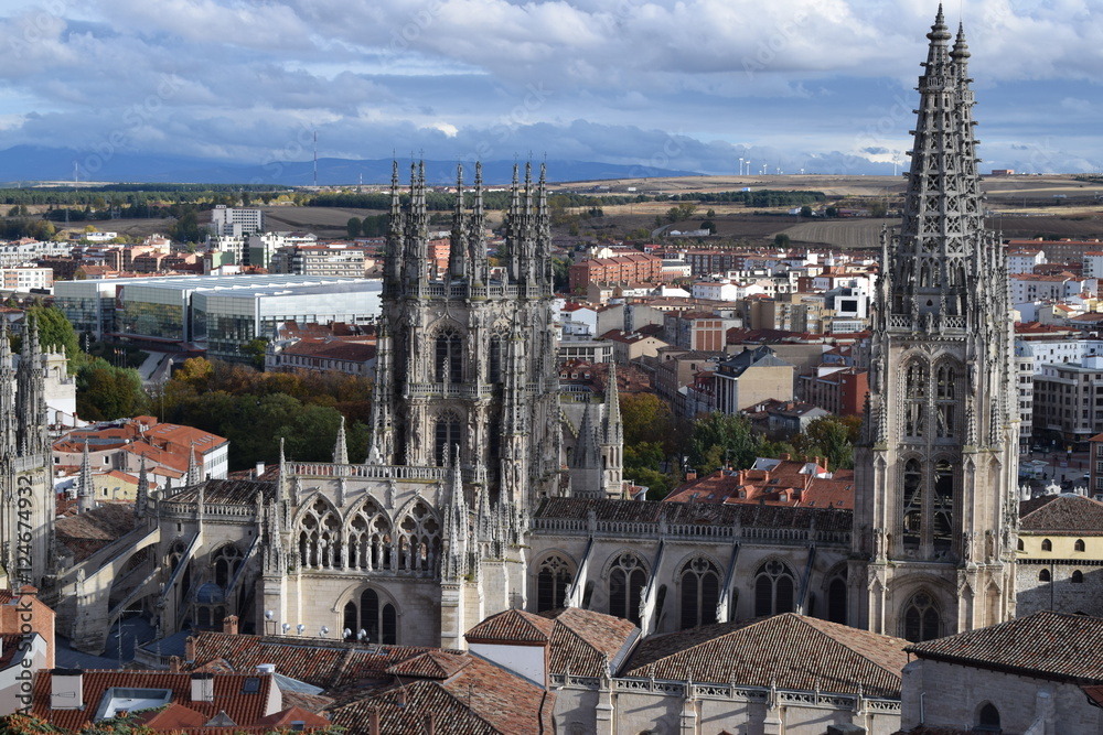 Panorámica de la Ciudad de Burgos. 