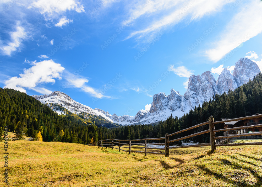 View of Odle mountain