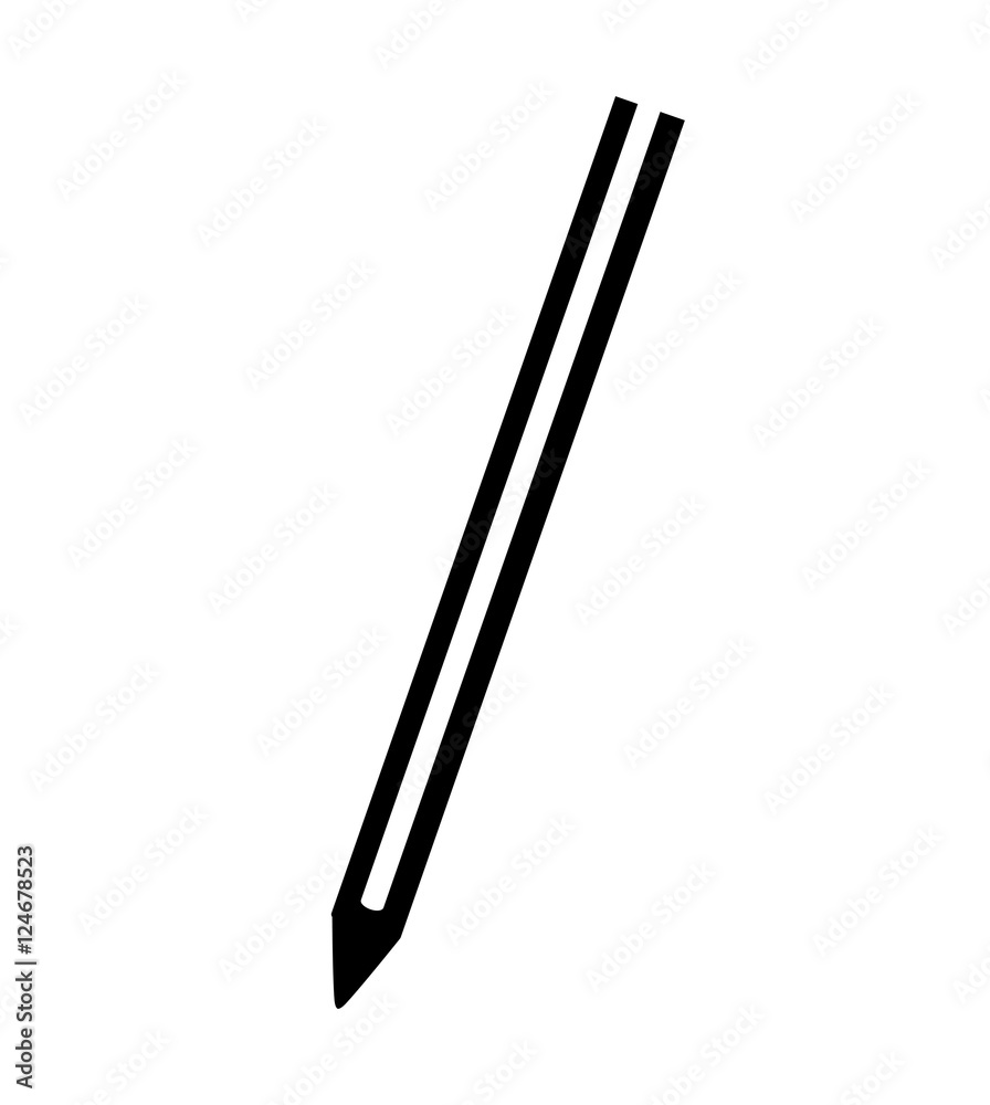 pencil school supply isolated icon vector illustration design