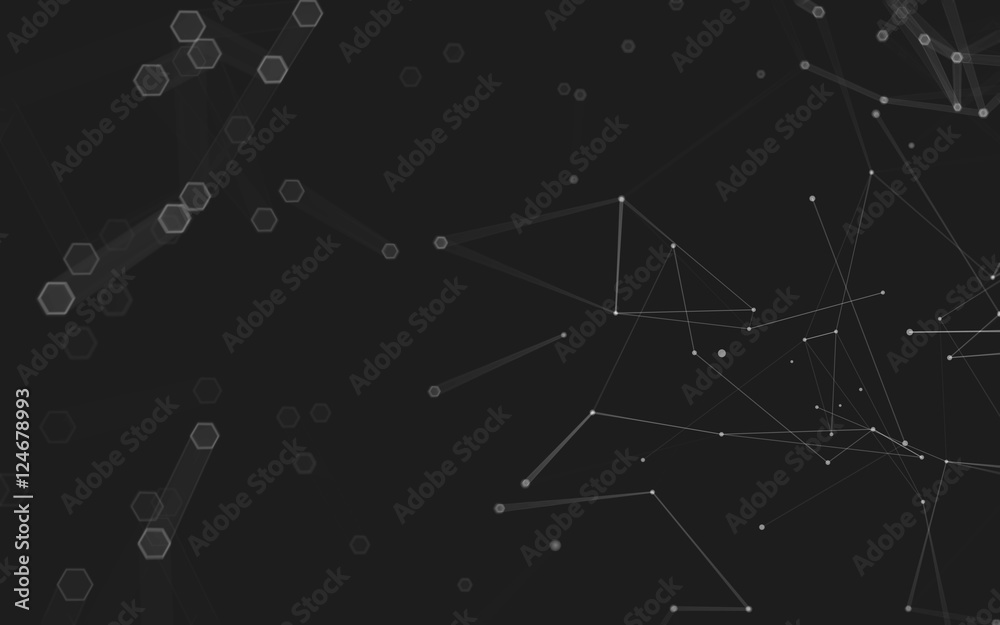 Abstract polygonal space low poly dark background, 3d rendering Abstract polygonal space low poly dark background, 3d rendering