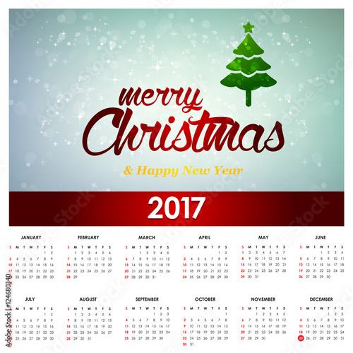 2017 Calendar background 