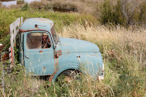 Old truck in grass