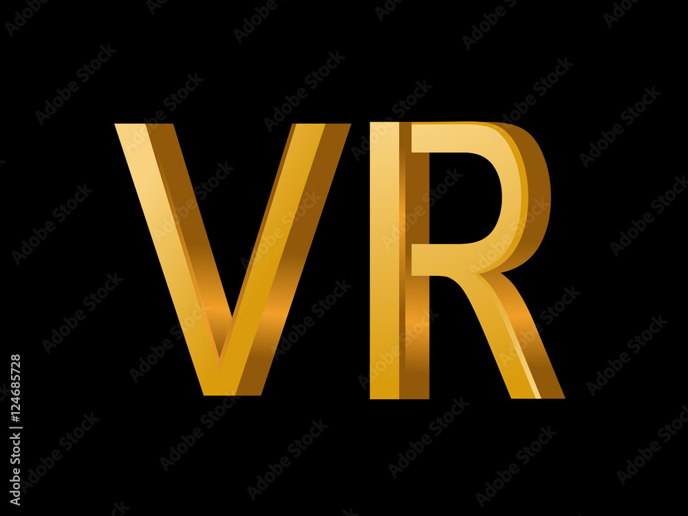 VR Initial Logo for your startup venture VR Initial Logo for your startup venture