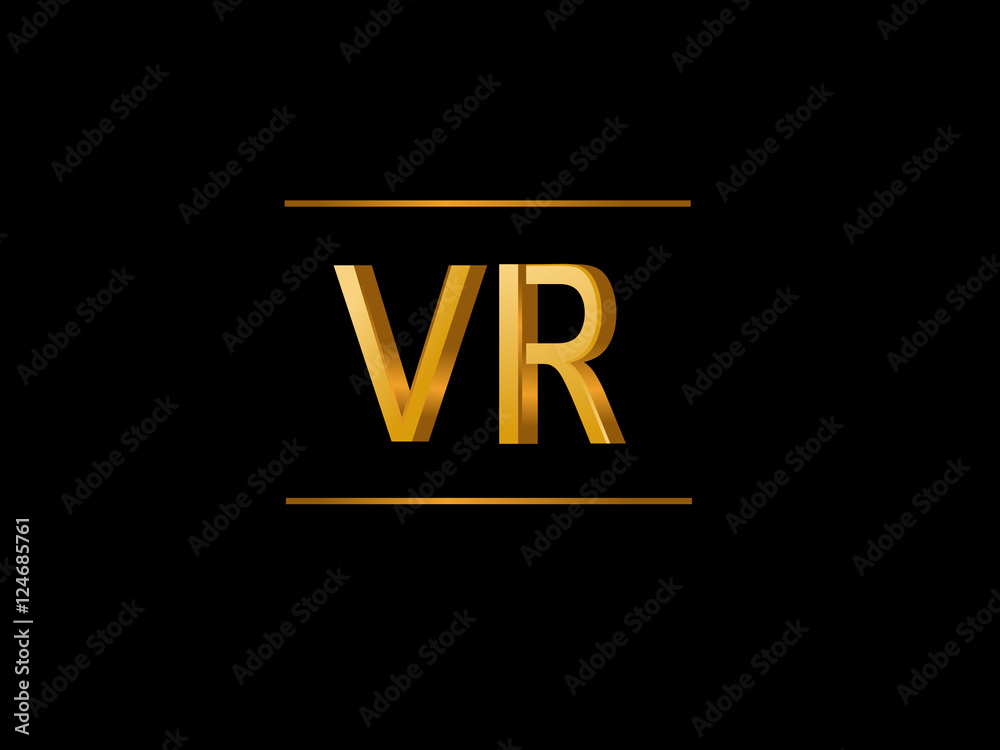 VR Initial Logo for your startup venture VR Initial Logo for your startup venture