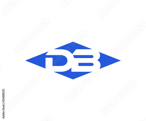 Free Download Simple Vector Modern Initial Letters Logo Croped in Diamond shape db - GFXLoad