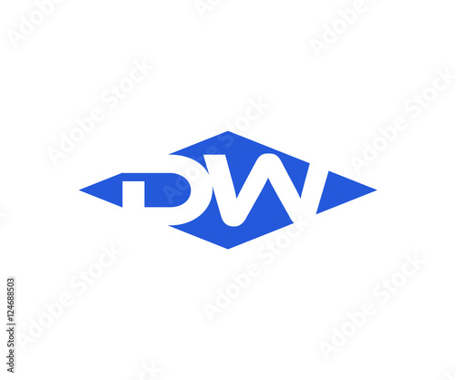Simple Vector Modern Initial Letters Logo Croped in Diamond shape dw Free Download Simple Vector Modern Initial Letters Logo Croped in Diamond shape dw - GFXLoad
