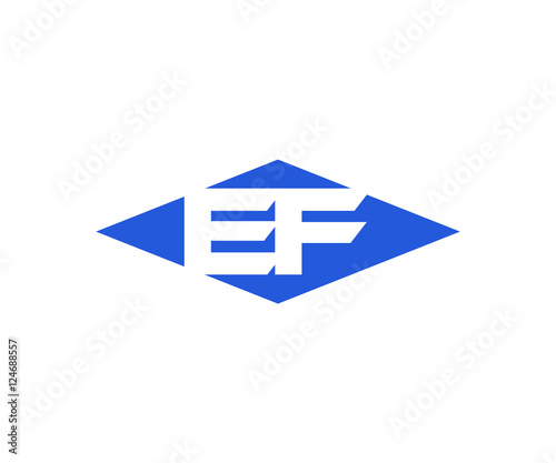 Free Download Simple Vector Modern Initial Letters Logo Croped in Diamond shape ef - GFXLoad