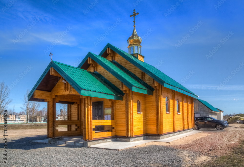 Church wooden exterior in rural areas