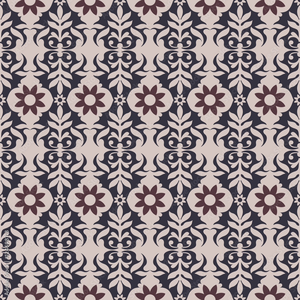 Vector Trendy Pattern, Floral Background for Creative Design
