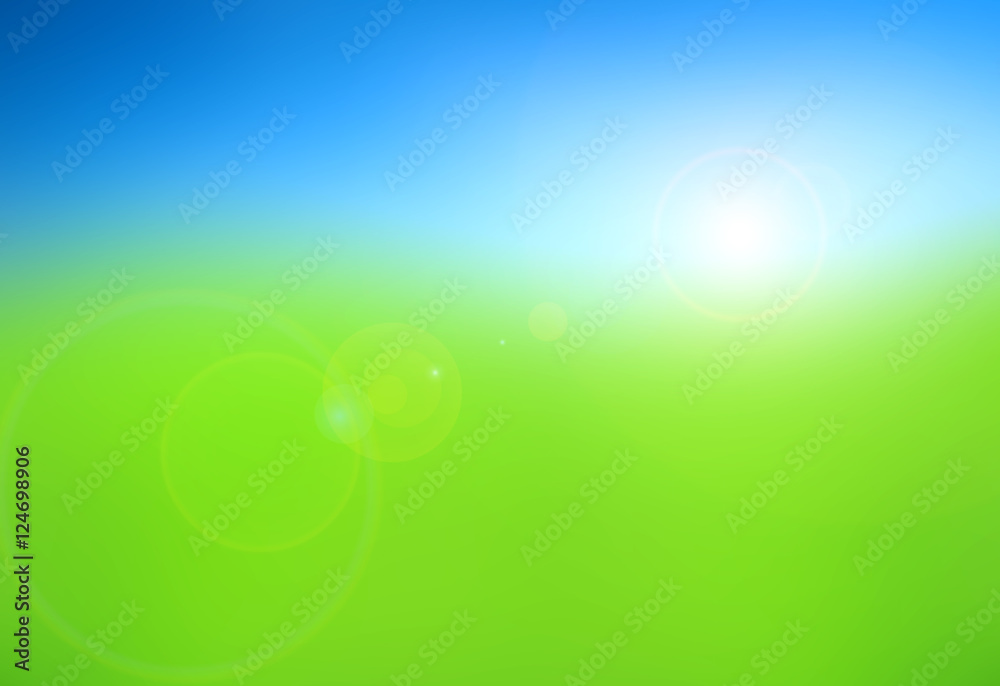 abstract defocused meadow of dream and sunlight with flare on cl abstract defocused meadow of dream and sunlight with flare on cl