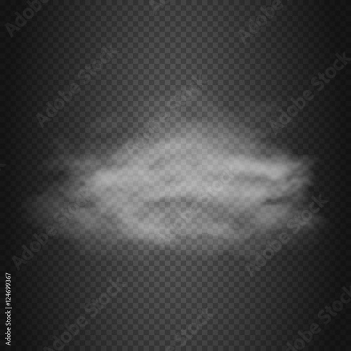 Smoke cloud, steam, dust vector background