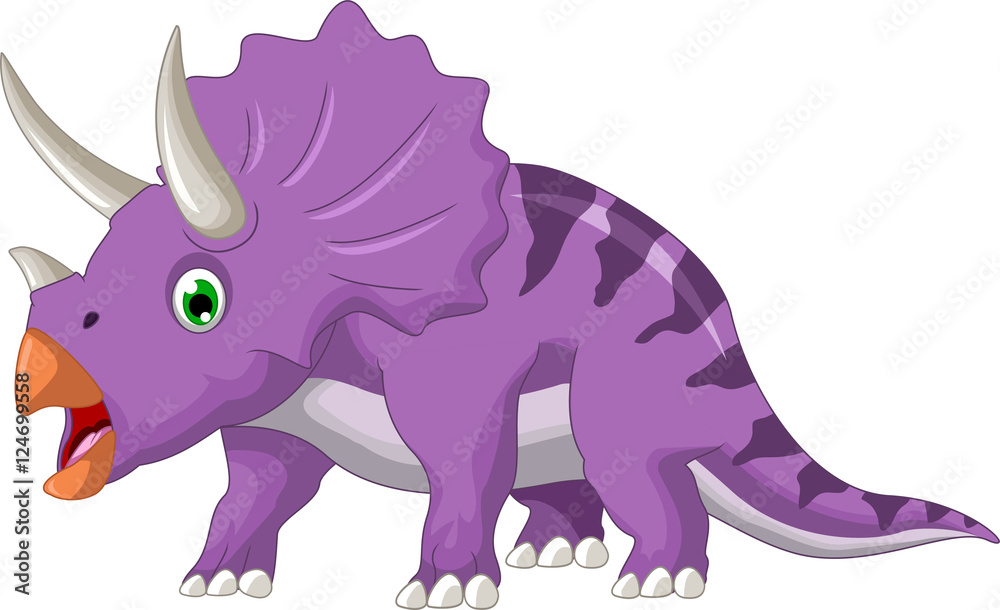 Dinosaur Triceratops cartoon