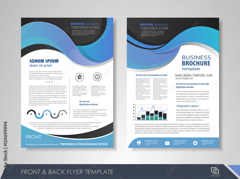 Naklejka premium Business flyer template